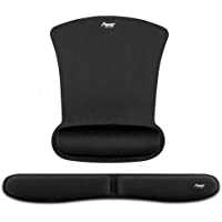 MAD GIGA Alfombrilla de Ratón Square Nuevo- Base de Goma- Nuevo Reposamuñecas con Teclado Plegable- Diseño Ergonómico…